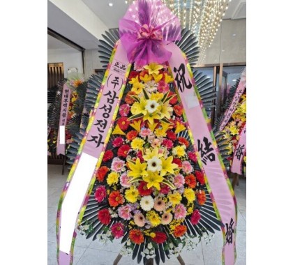 수원 라뷔포레 웨딩 결혼식 화환 실제 배송사진