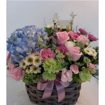 수국혼합바구니